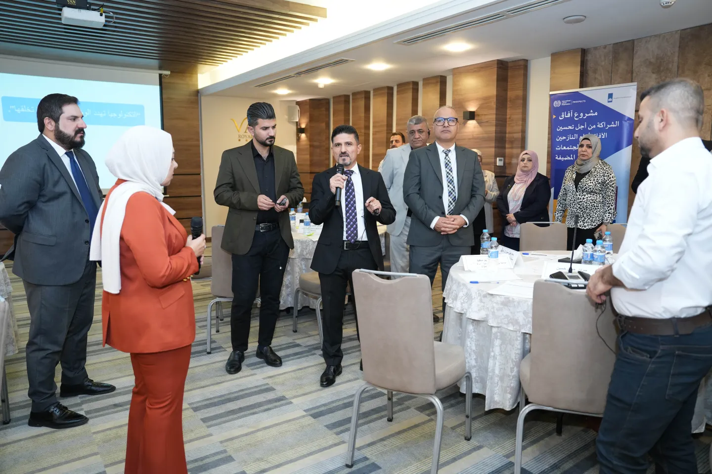 Participants at the workshop in Iraq