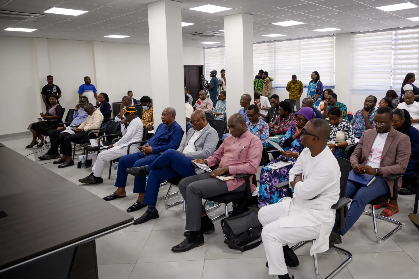 Stakeholders from government, employers, and workers’ organizations engage in discussions on the OSH Profile’s findings and recommendations for improving workplace safety across all sectors