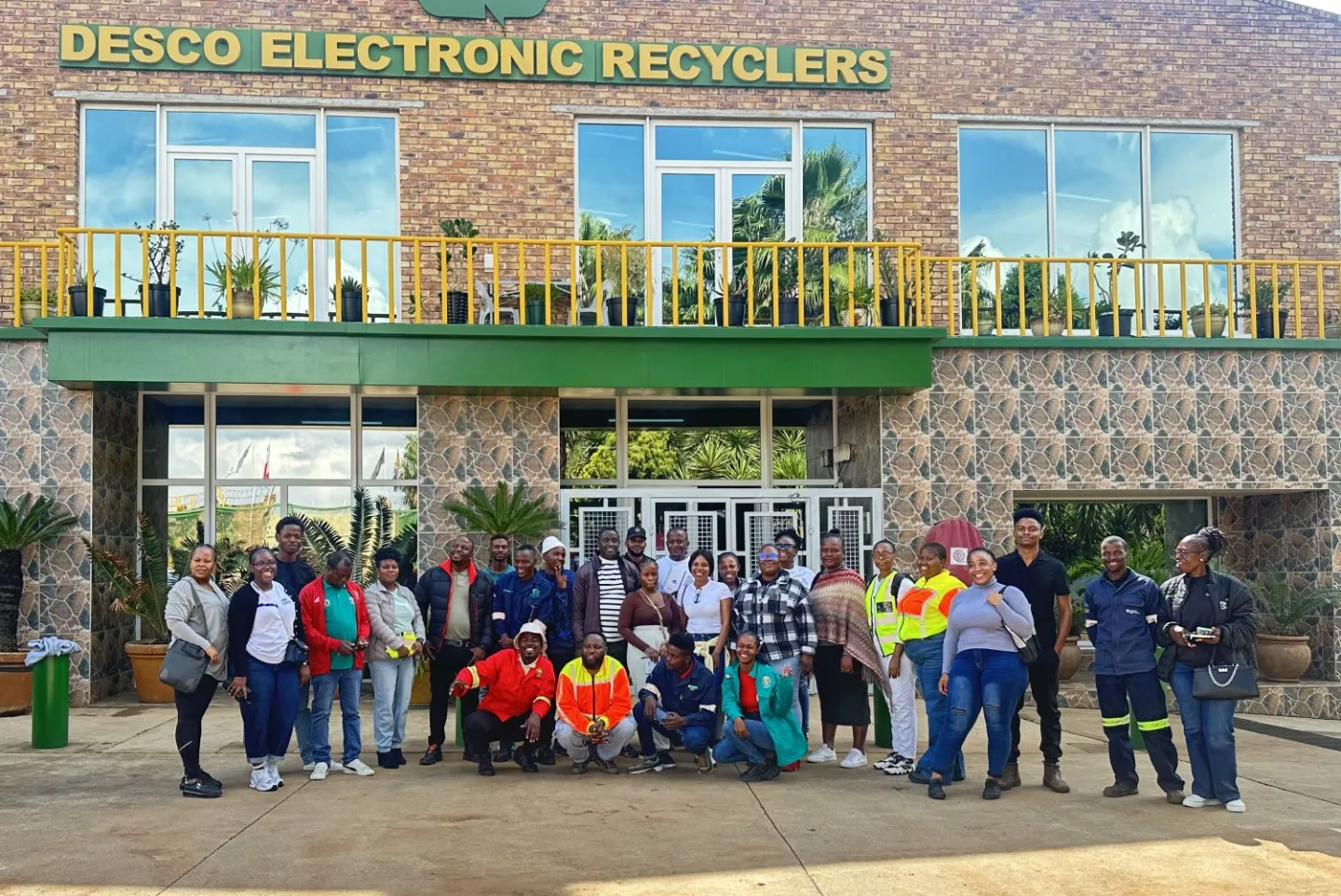 Youth at DESCO site visit