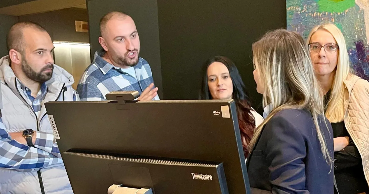 Teachers at a study visit in a hotel 
