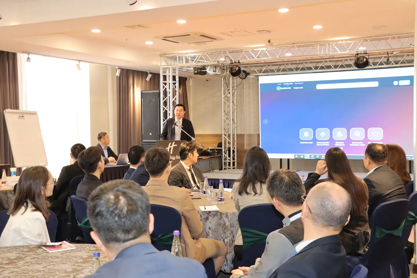 N. Uchral, First Deputy Minister and Minister for Economy and Development delivers the opening remark, emphasizing the platform's growing role in supporting enterprise development.