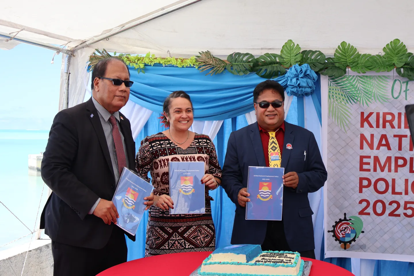 Photo of Kiribati Government officials at the launch event.