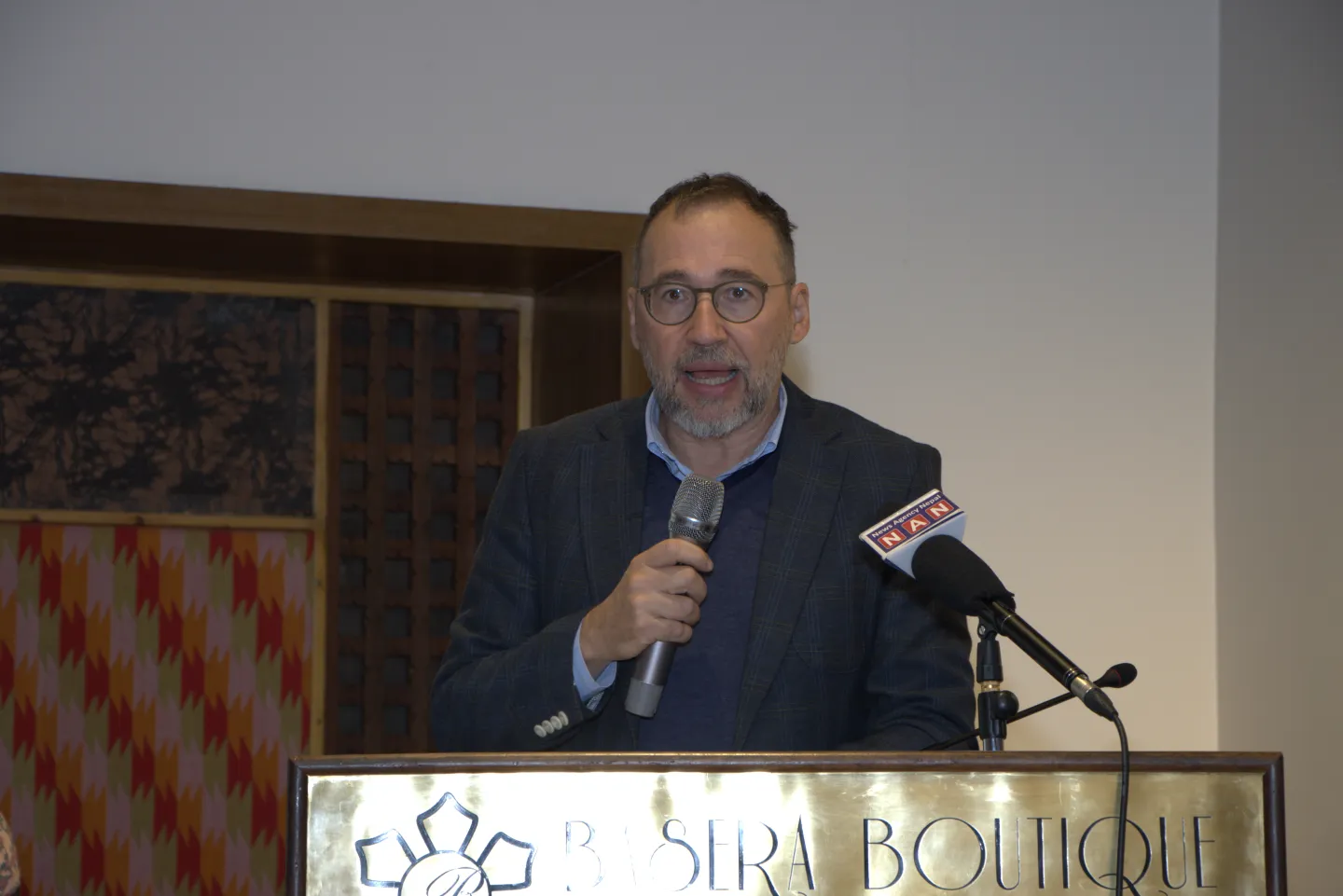 Mr. Jose-Luis Vinuesa-Santamaria, Head of Cooperation, European Union (EU) Delegation to Nepal highlights the EU's commitment to social protection for all workers.