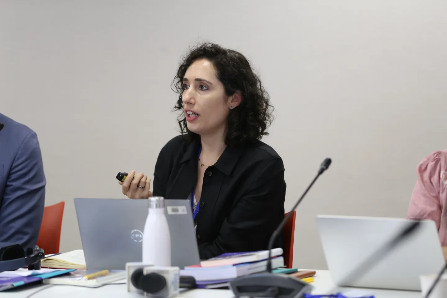 Ms Elva Lopez Mourelo, Project Manager of the ILO’s SAW Project, presented evidence on gender wage gaps