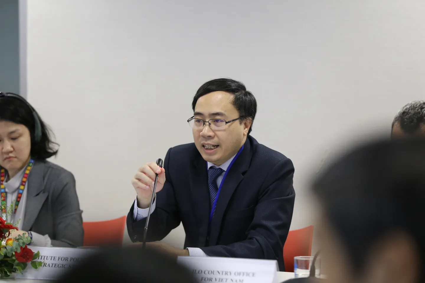 Representative from Institute for Policy and Strategic Studies sharing