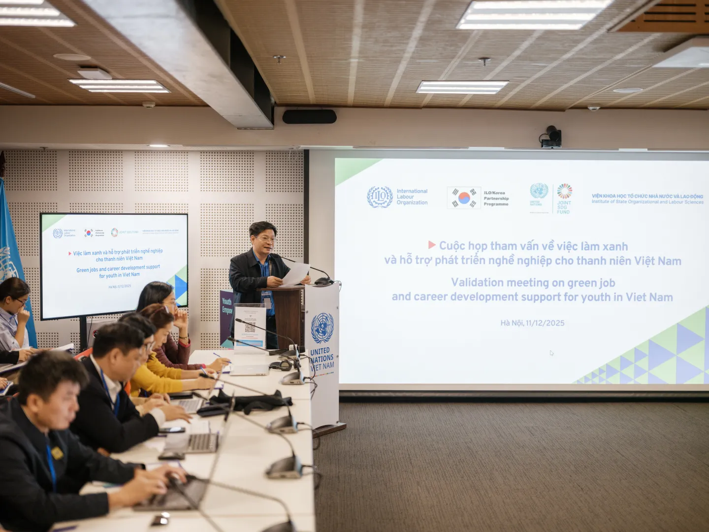 Mr. Bui Ton Hien – Deputy Director of ISOL, MOHA delivered an opening remarks.