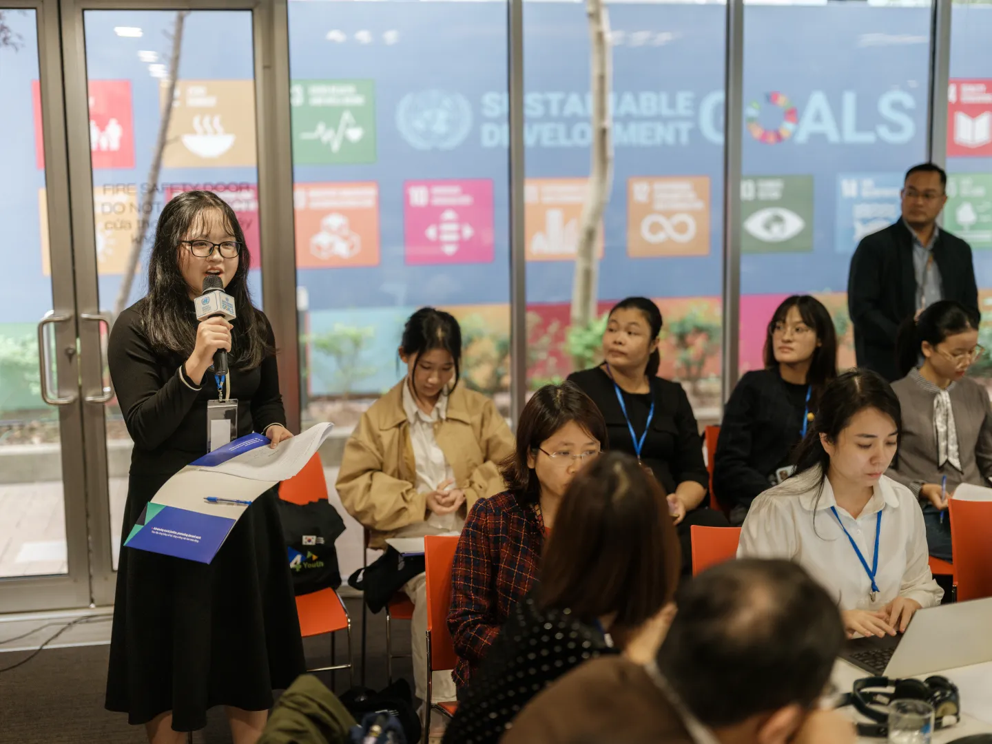 Ta Khanh Linh - Representative of the ILO–Korea Youth Network, actively engaged in the discussion and provided inputs. 