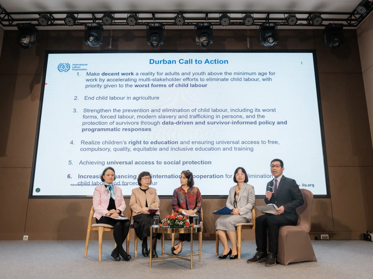 Panel discussion at the event