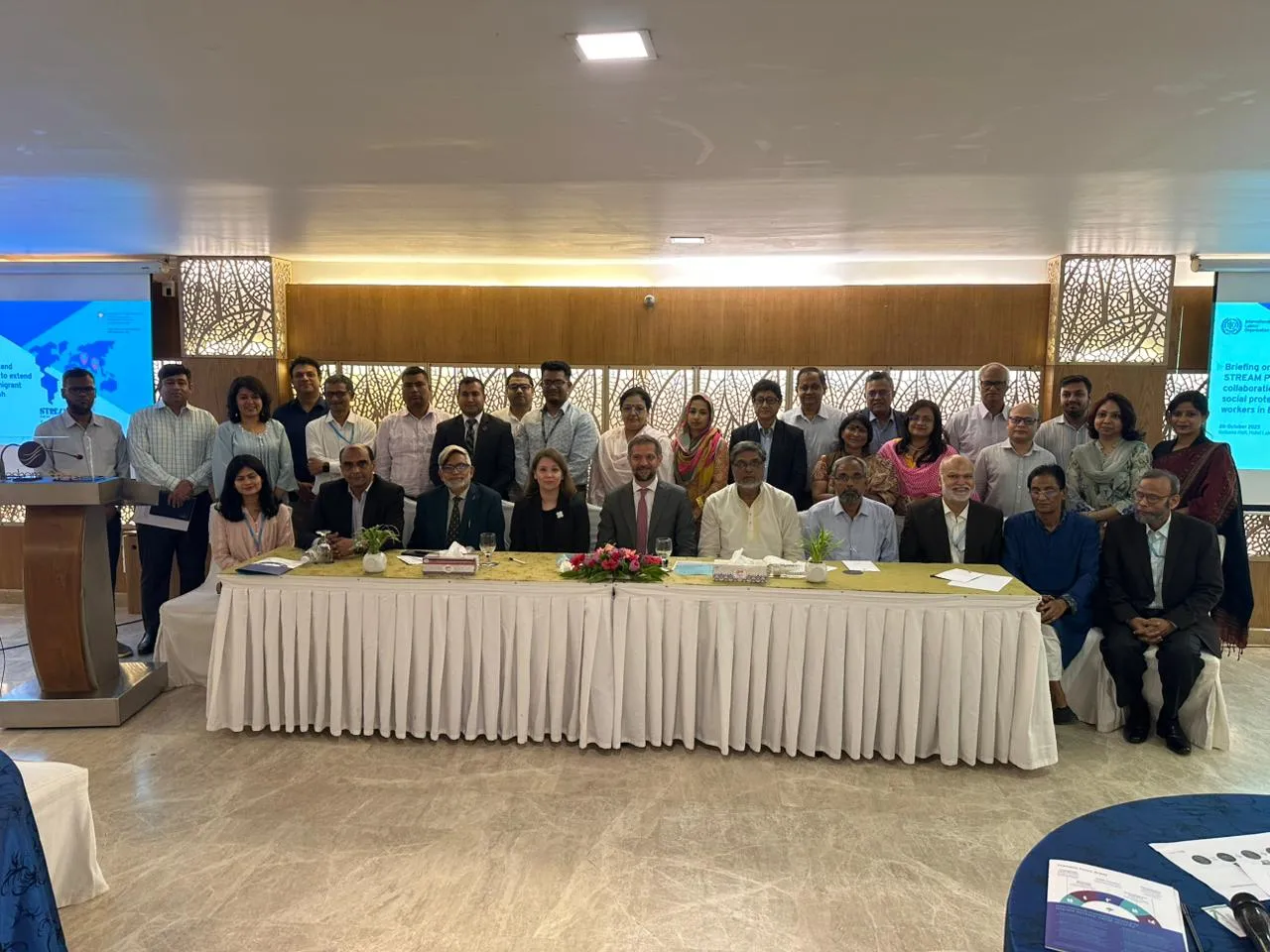 a group photo of participants of STREAM Programme briefing for national stakeholders in Bangladesh, 20 October 2025, Dhaka 