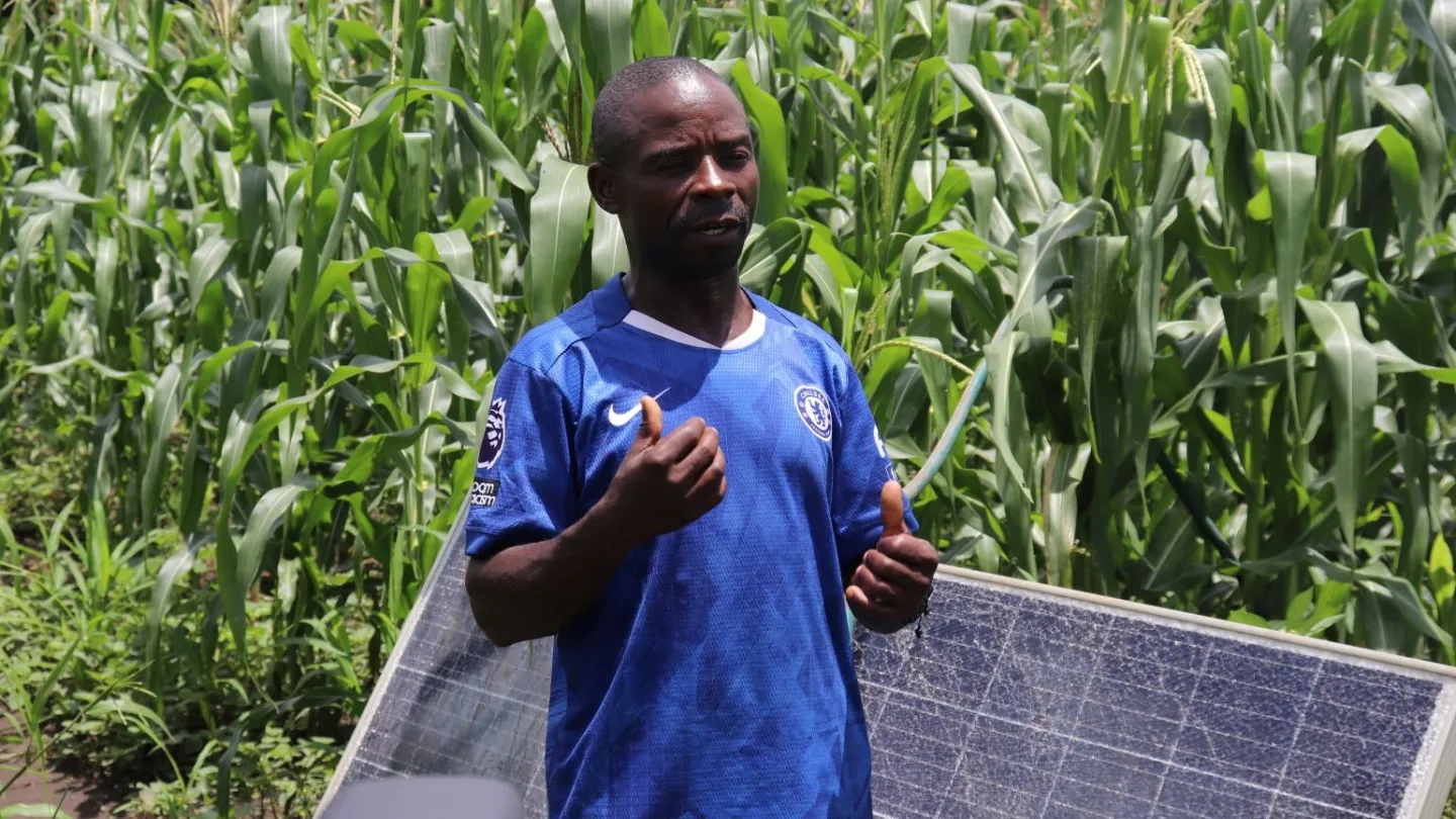 Tenala Phiri, chairperson of Nyavindanda Co-operative during an interview in Mambwe district 