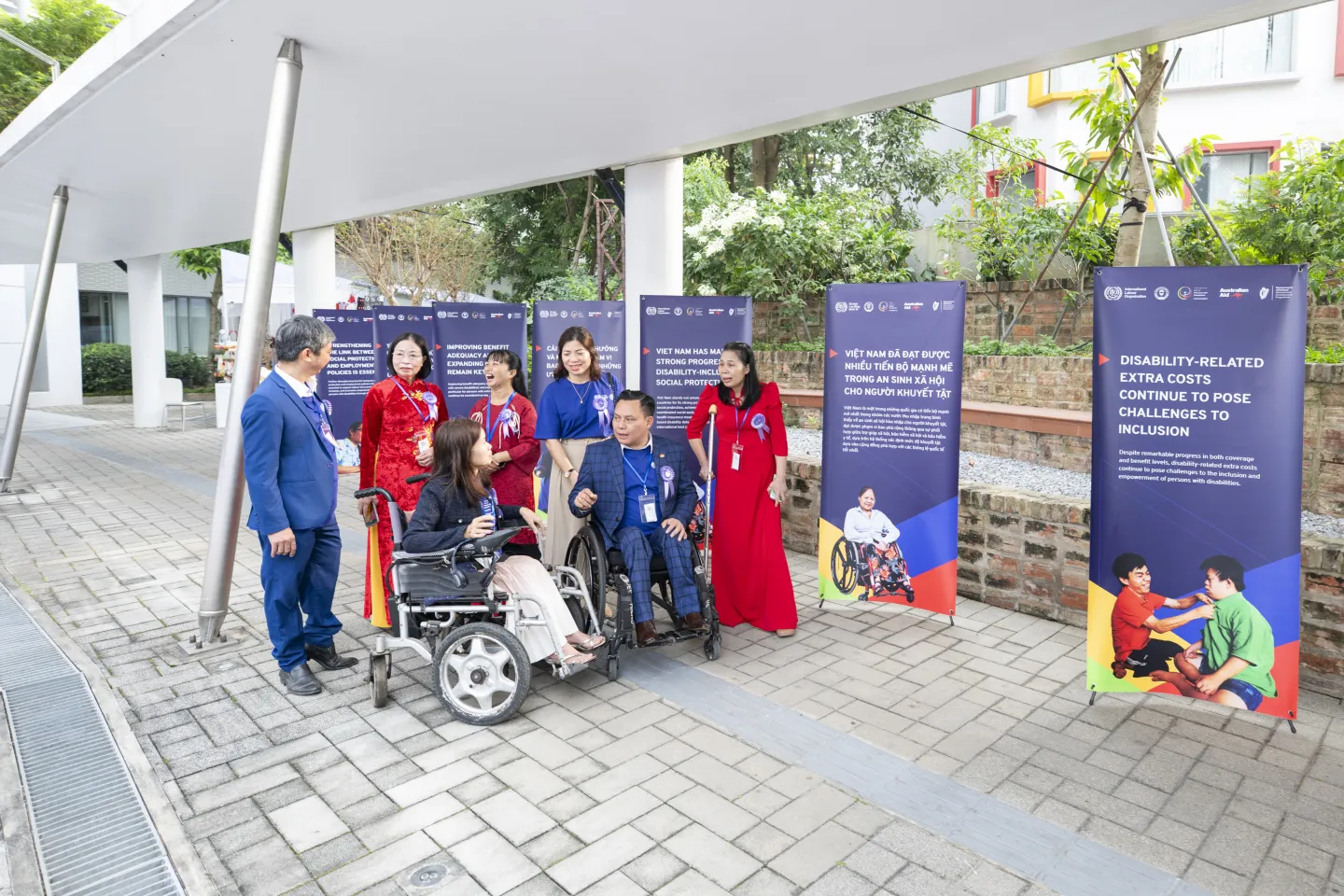 Persons with disabilities joining the event