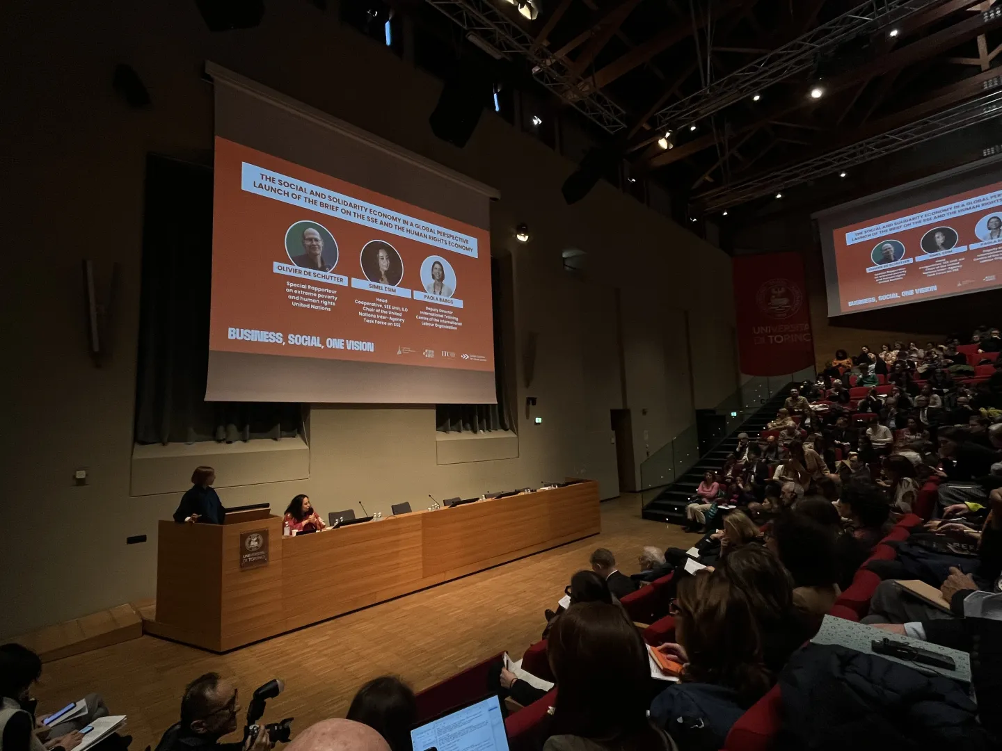 World Day of Social Justice - Business, Social, One vision event, Turin, Italy.