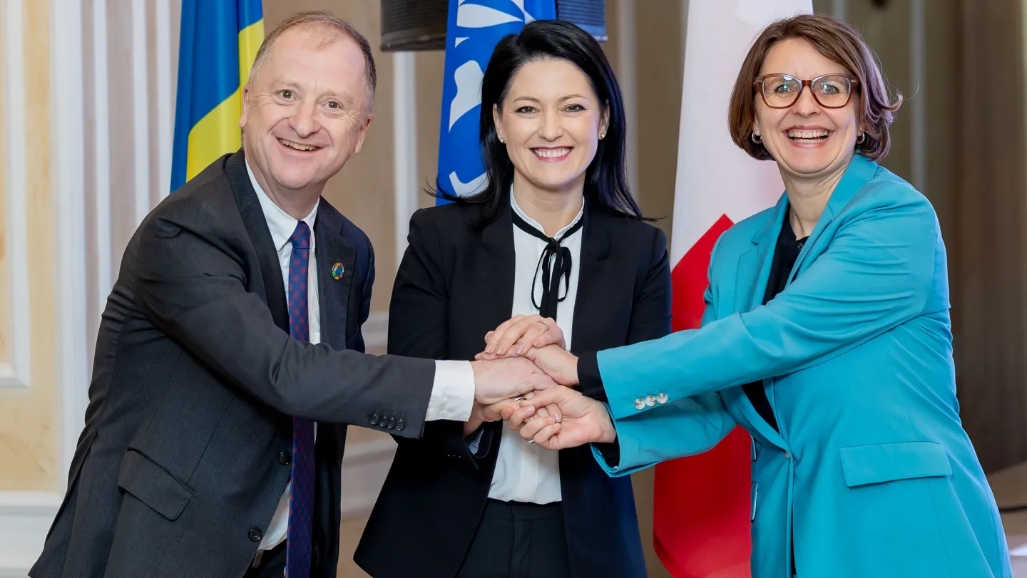 Representatives shaking hands 