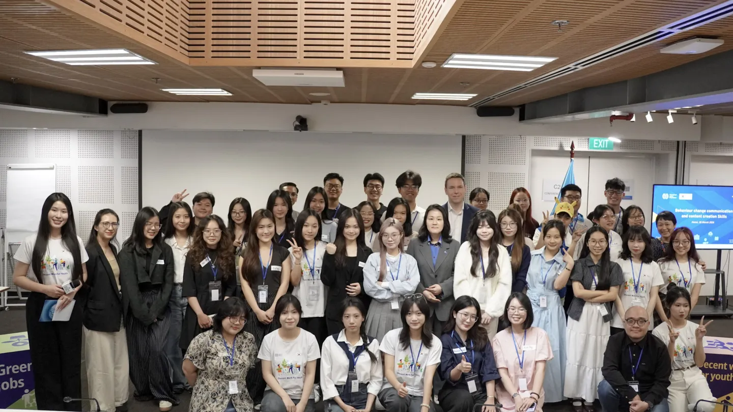 Young people participated in the training sessions