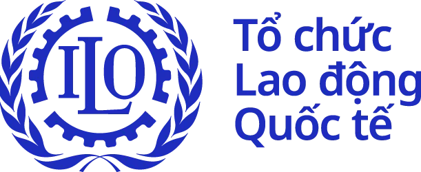 ILO logo with Vietnamese text, in blue