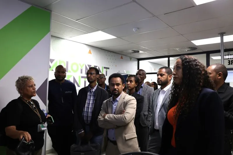 Delegation visit Germiston labour centre in South Africa