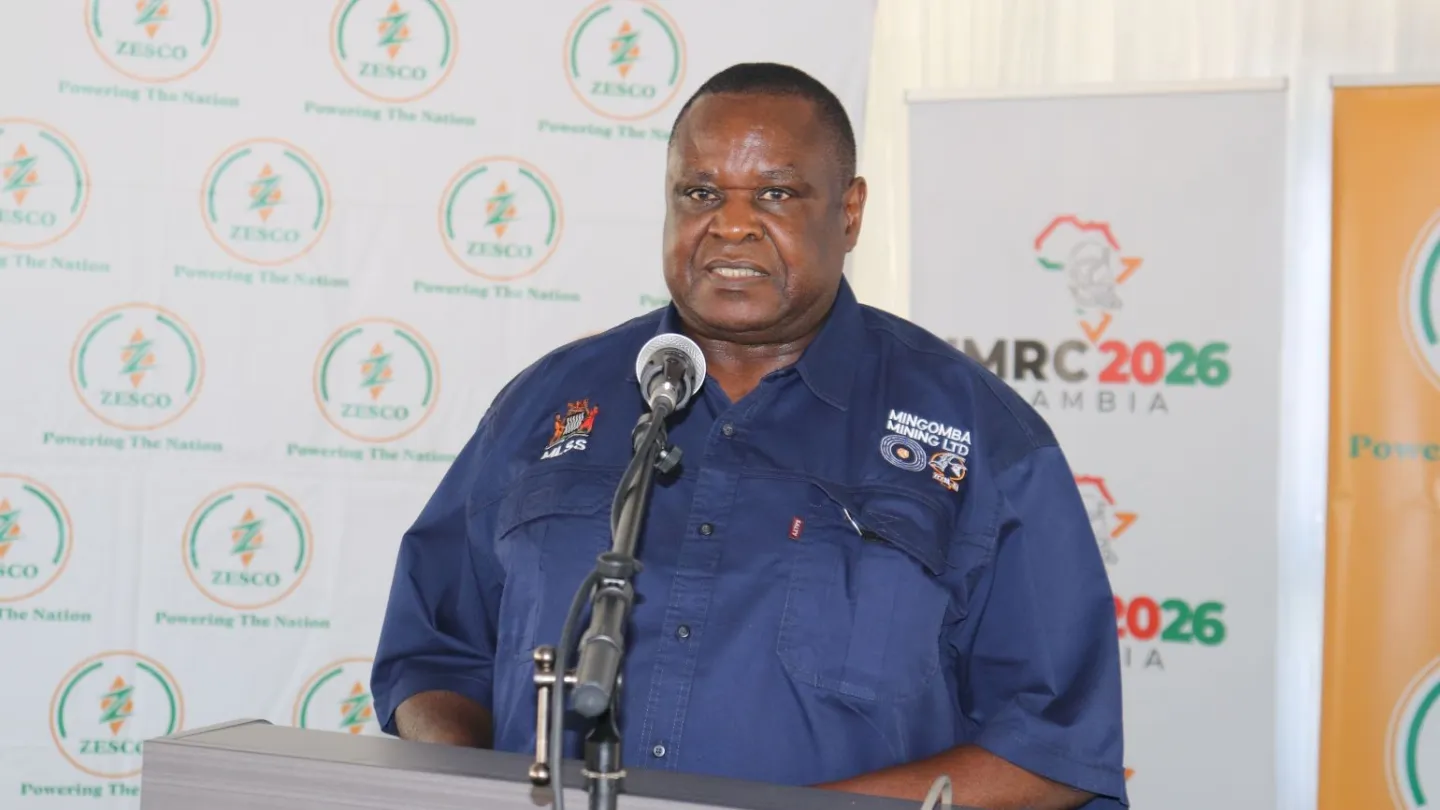 ILO Country Office Director for Zambia and Malawi, Mr. Wellington Chibebe speaks during the event in Kitwe.