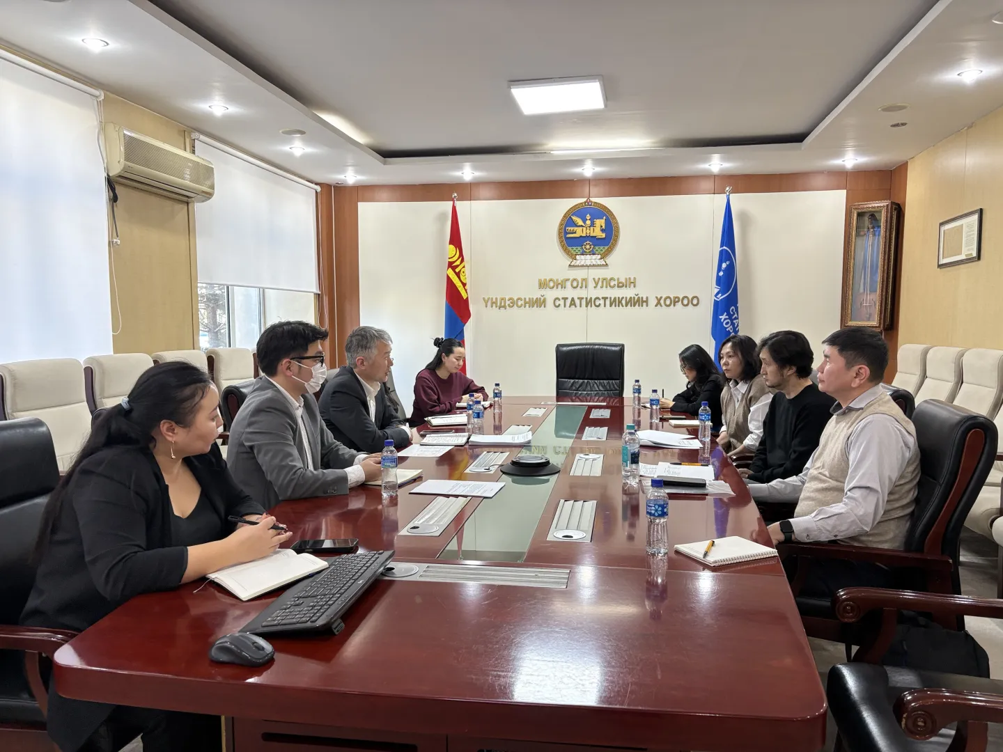 NSO is meeting with the ILO and a consultant to discuss the assessment process