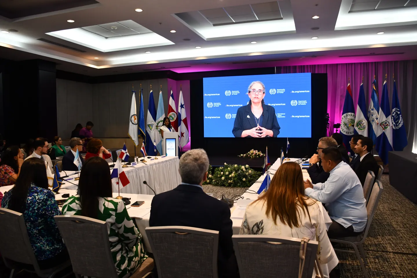 La Directora Regional de OIT América y el Caribe, Ana Virginia Moreira, compartió un mensaje que las y los ministros de trabajo.