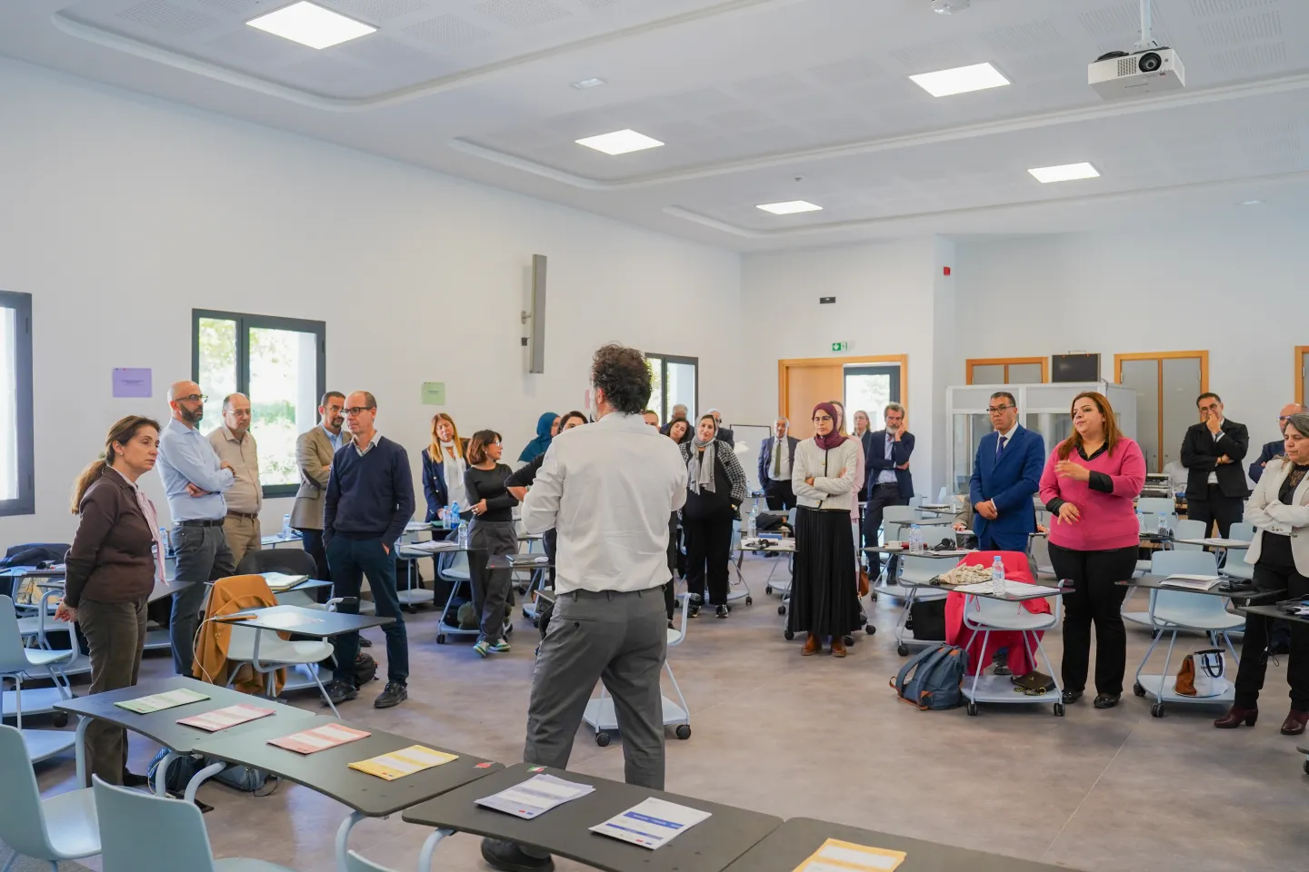 Participants échangeant en groupe de travail lors de l’atelier THAMM+ à Tanger