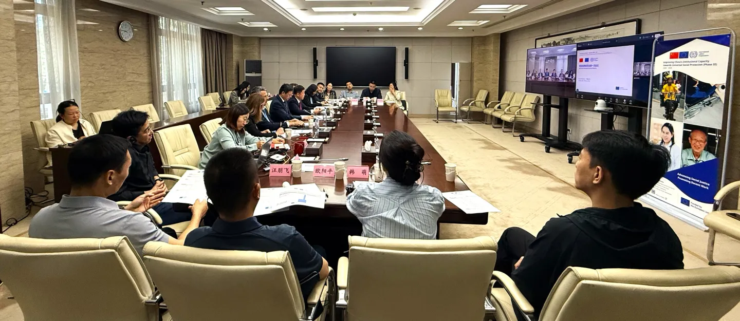 Participants discussing the workplan during the meeting, Beijing, China, May 2026