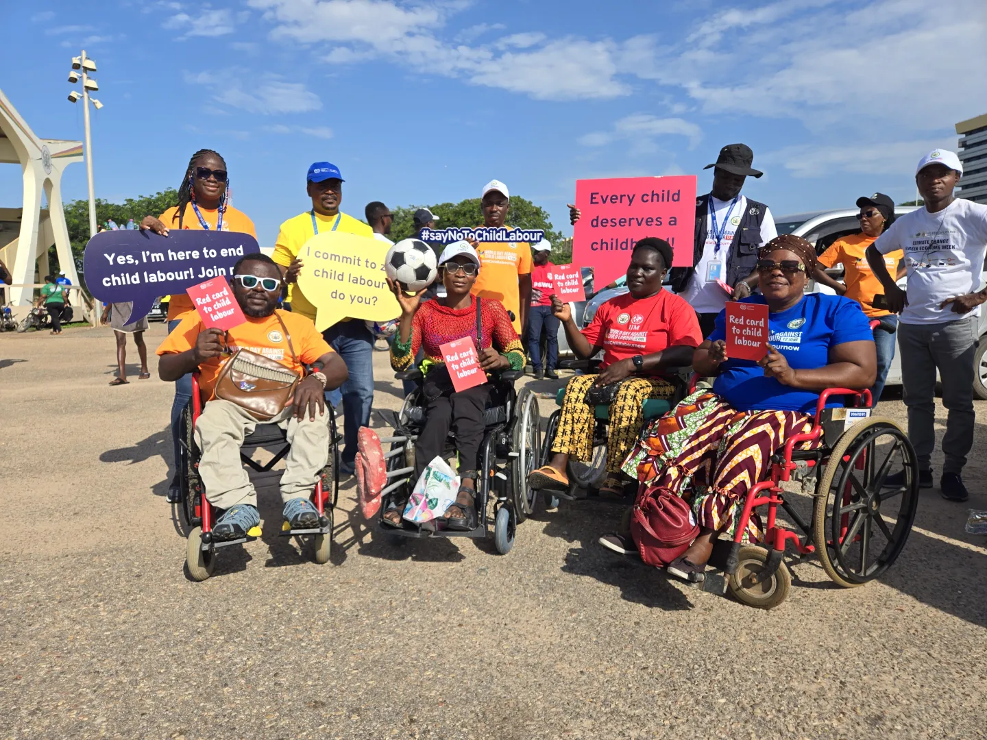 Association of PWD at the Natioanl Float Against Child Labour in Accra 2026