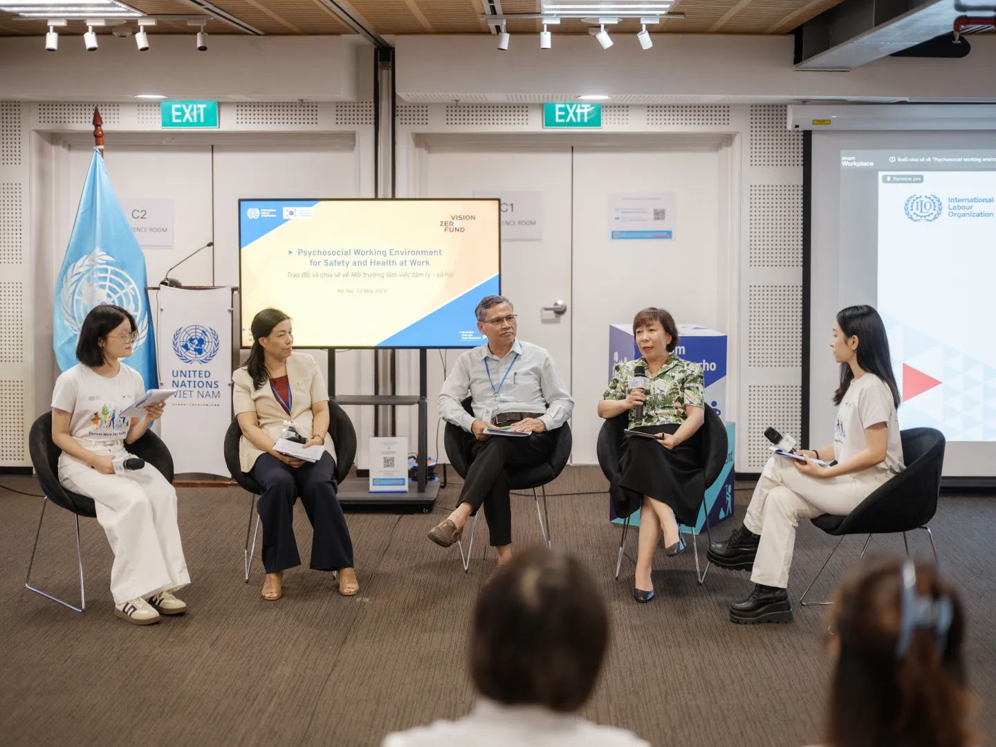 Panel discussion at the event