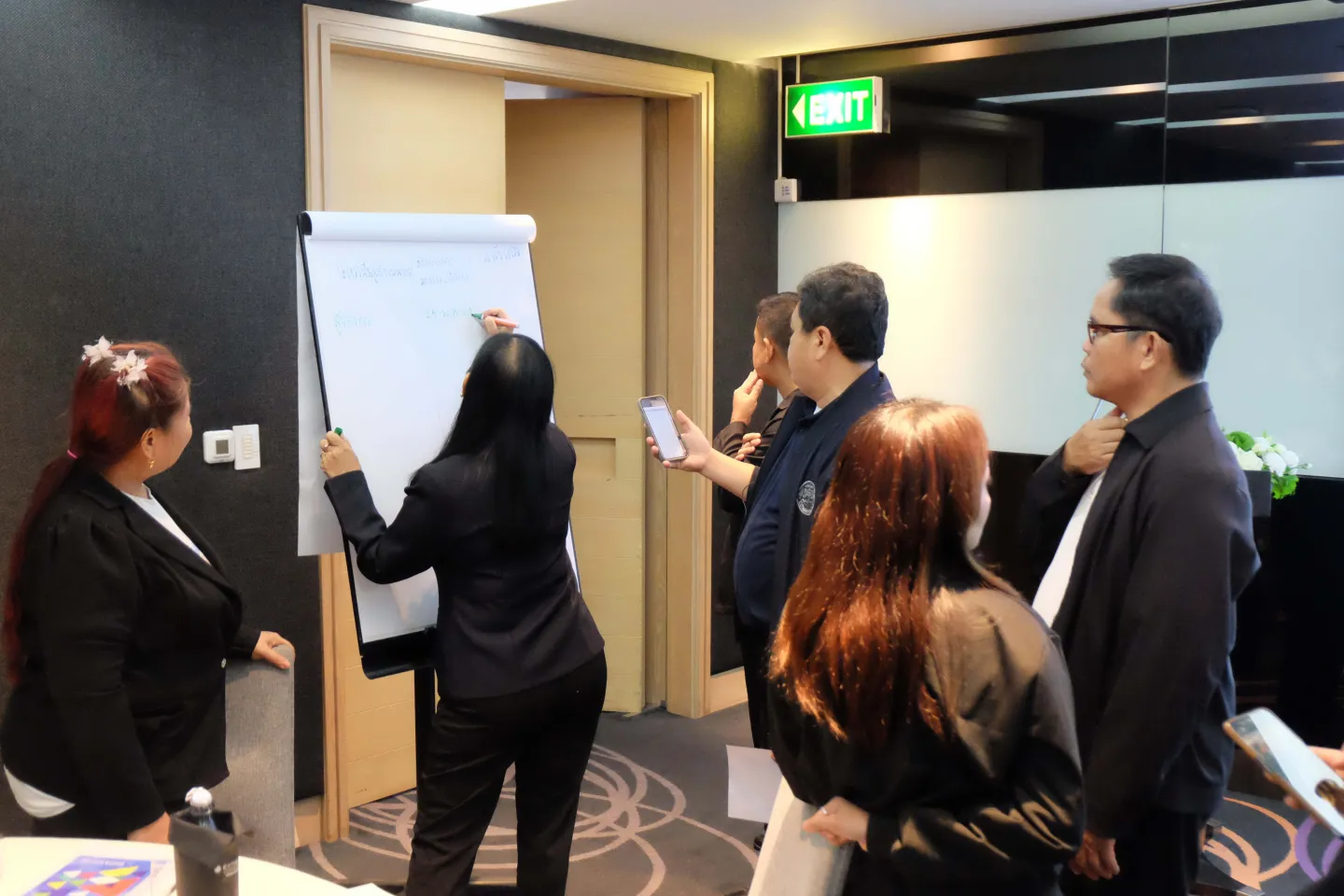 Through the walk-through exercise, participants identified hazards, assessed the risks and proposed the control measures. 