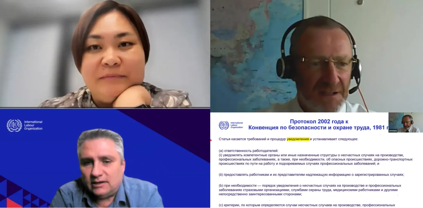 Screenshot of webinar participants