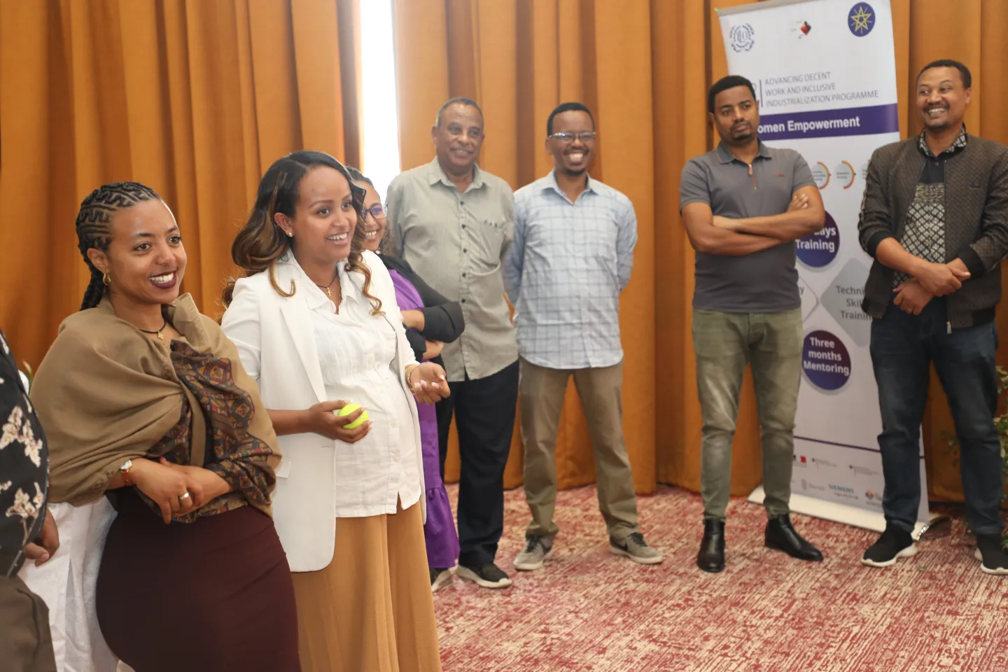 Participant engaged in presentation