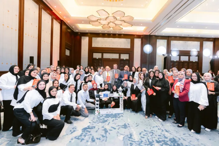 Graduated students of the apprenticeship programme in Egypt