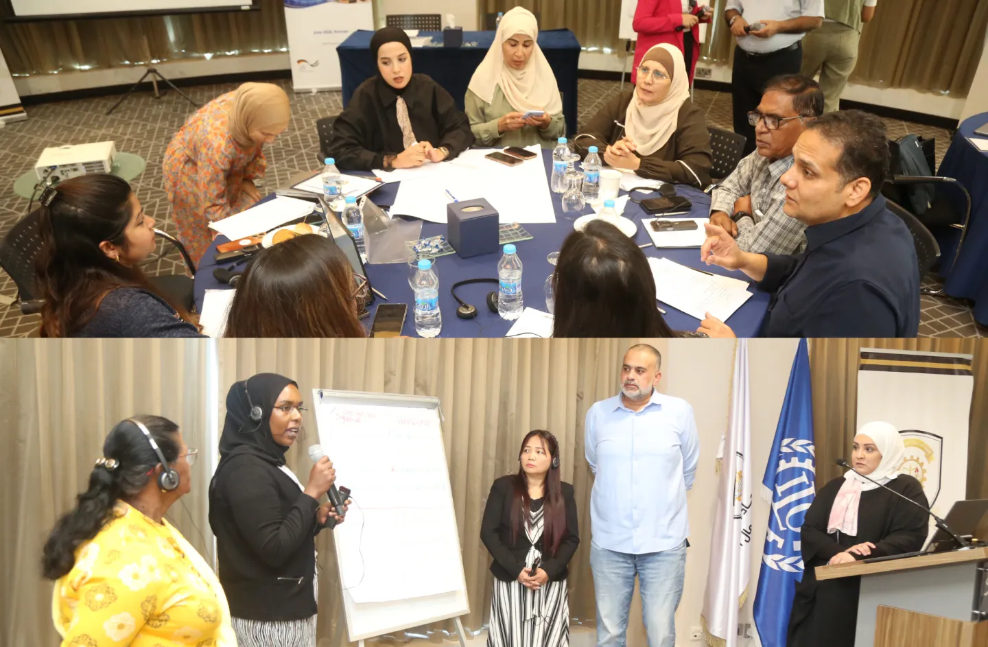 Pictures of participants to the workshop.