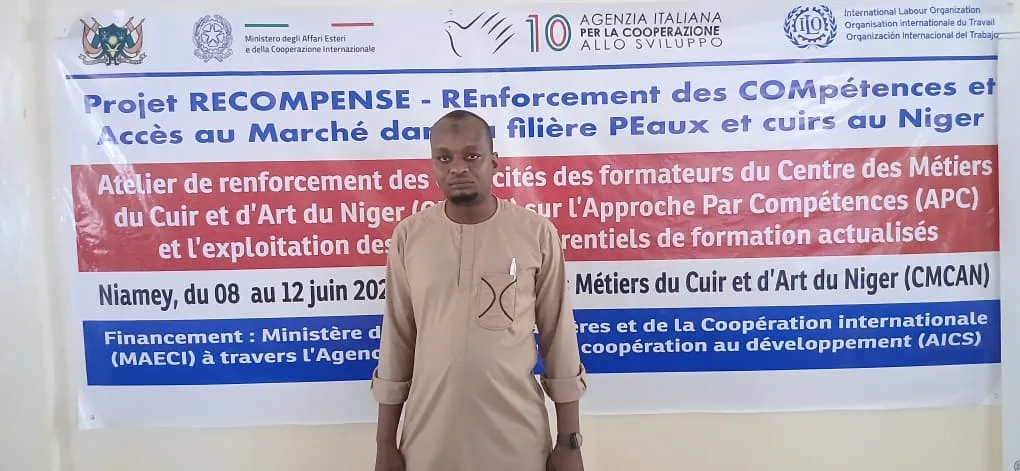 Aboubacar Maman Bachir, bénéficiaire de la formation sur l'approche par compétences.