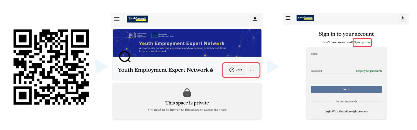 how to join the network, 3 steps