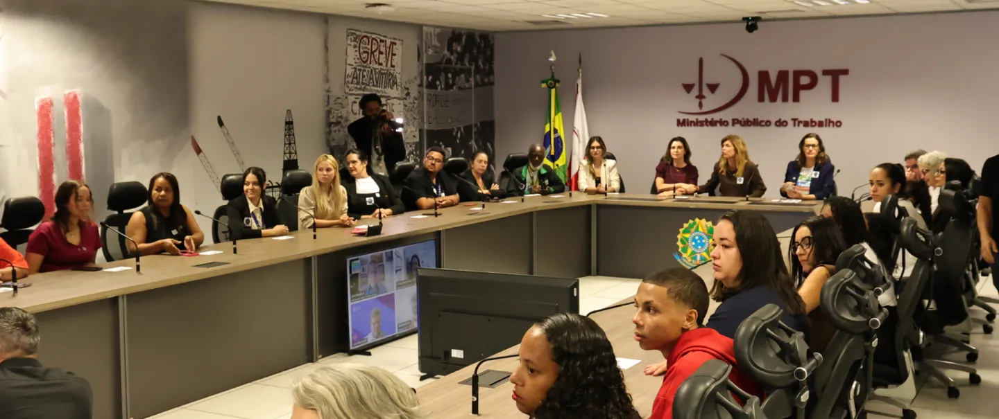 No MPT, os estudantes aprenderam sobre o trabalho da instituição.