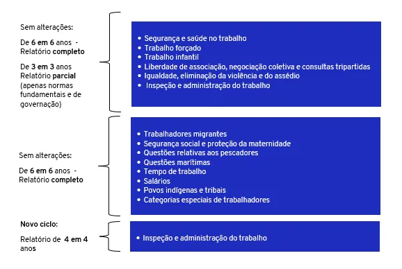 Ciclo de apresentação de relatórios