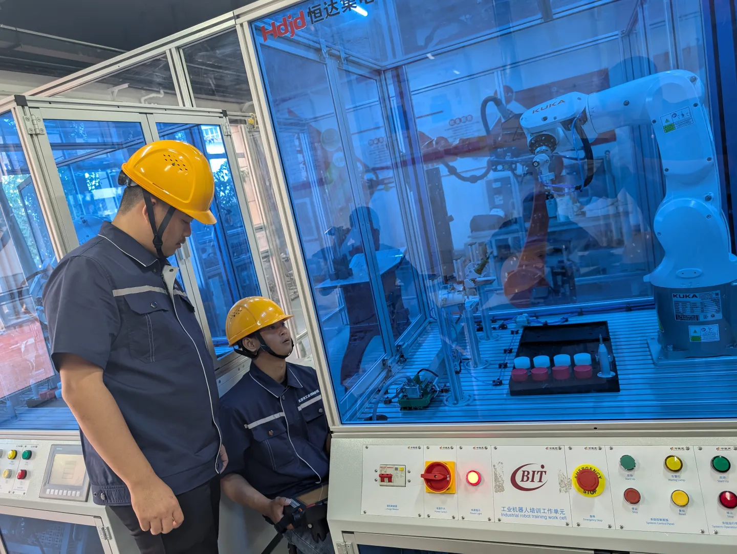 Participants take part in a hands-on technical training session.