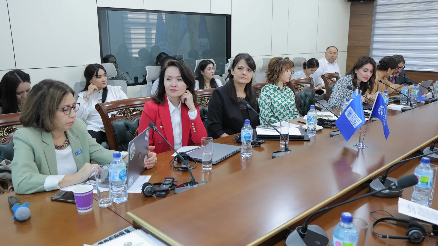 Participants seated at a conference table
