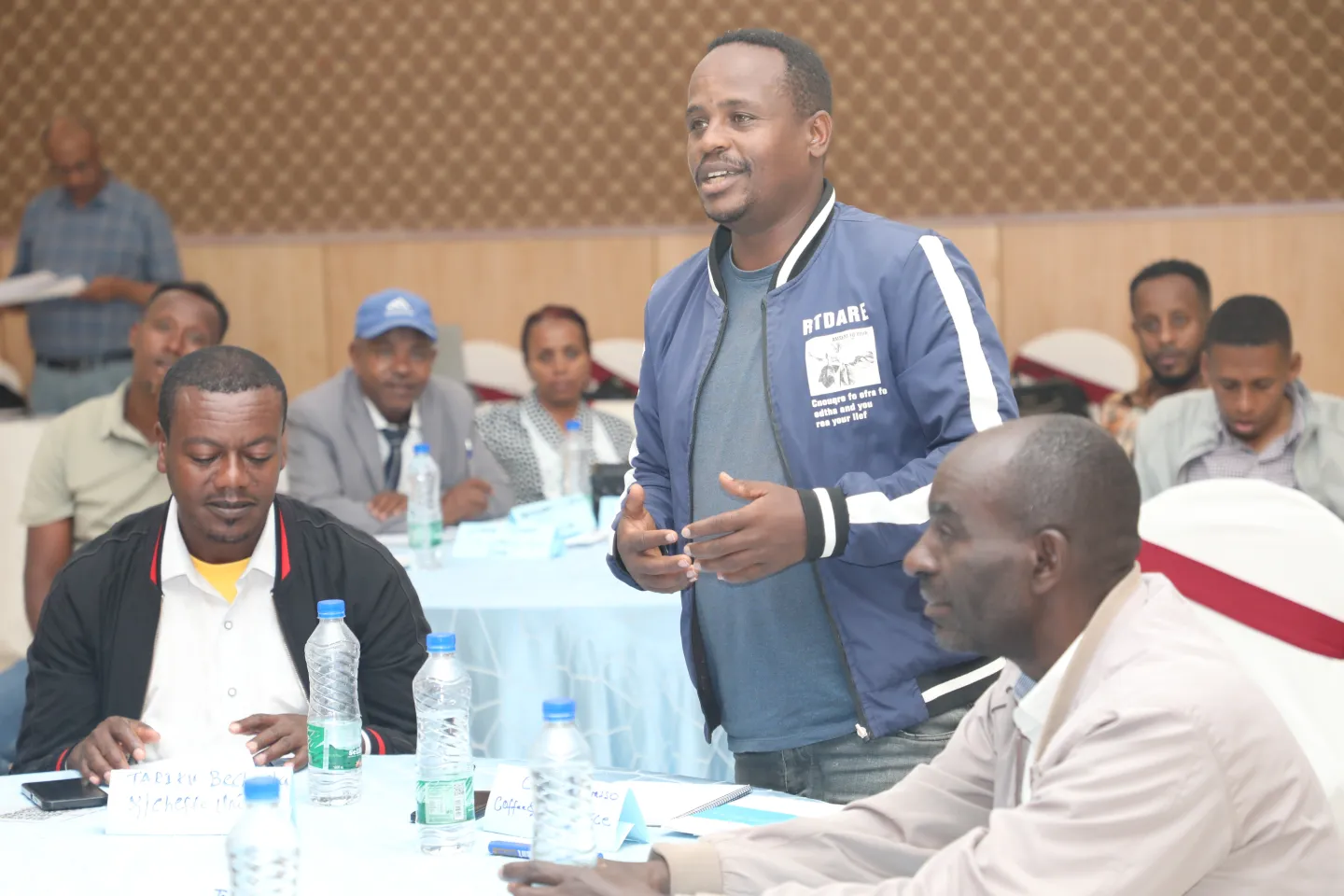 Participants actively participating in the discussion.