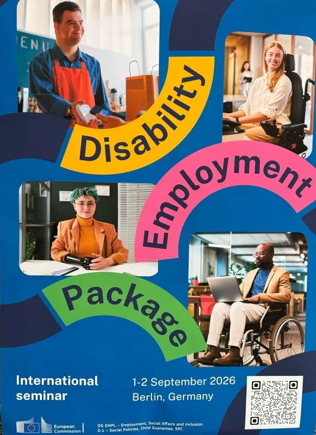 Poster of EU's Disability Employment Package launch event