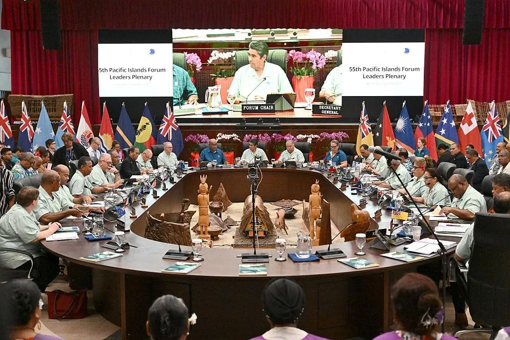 : Pacific leaders meet at the 55th Pacific Islands Forum Leaders Meeting in Koror, Palau, September 2026