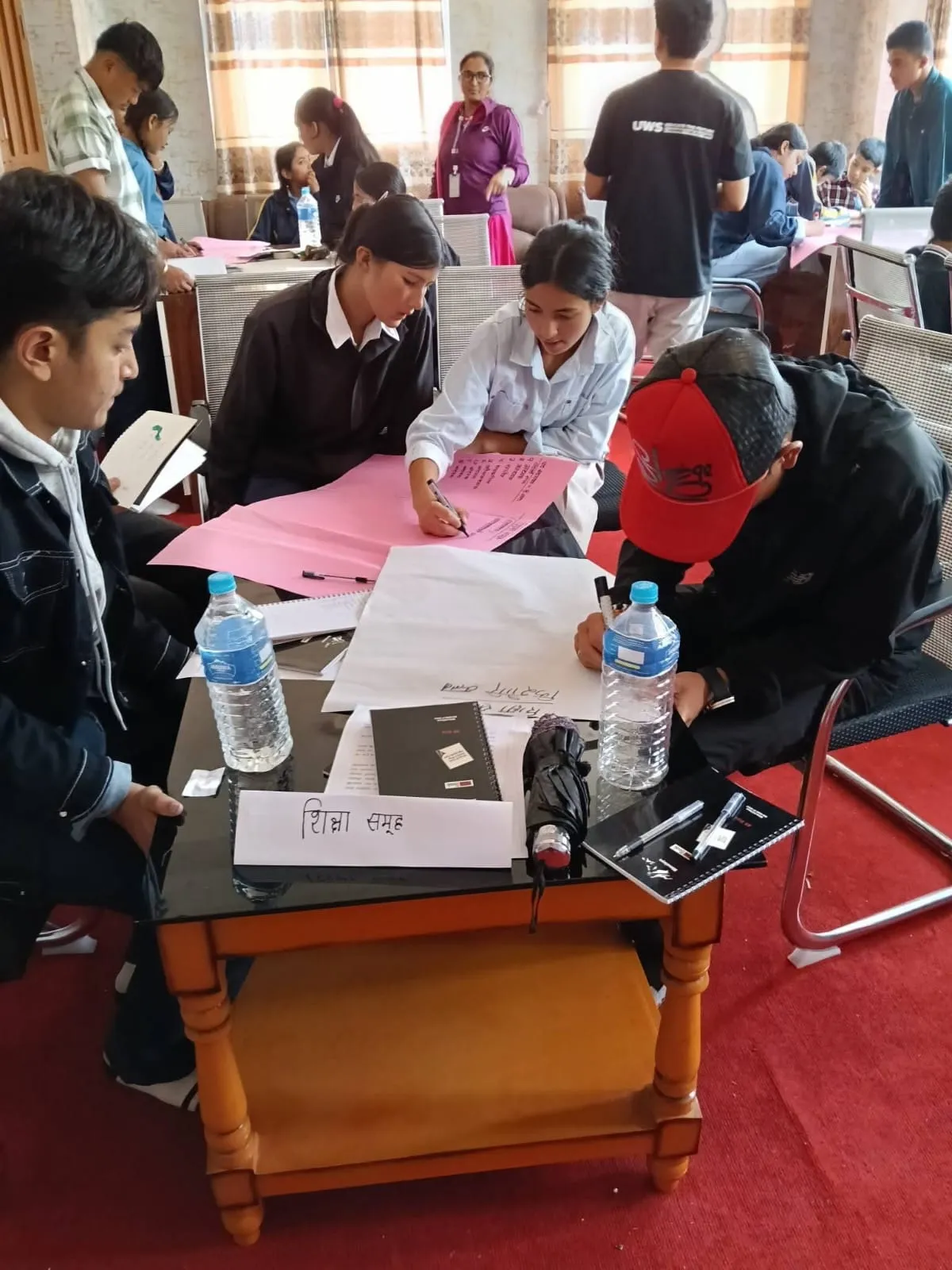 Children engaged in different activities.