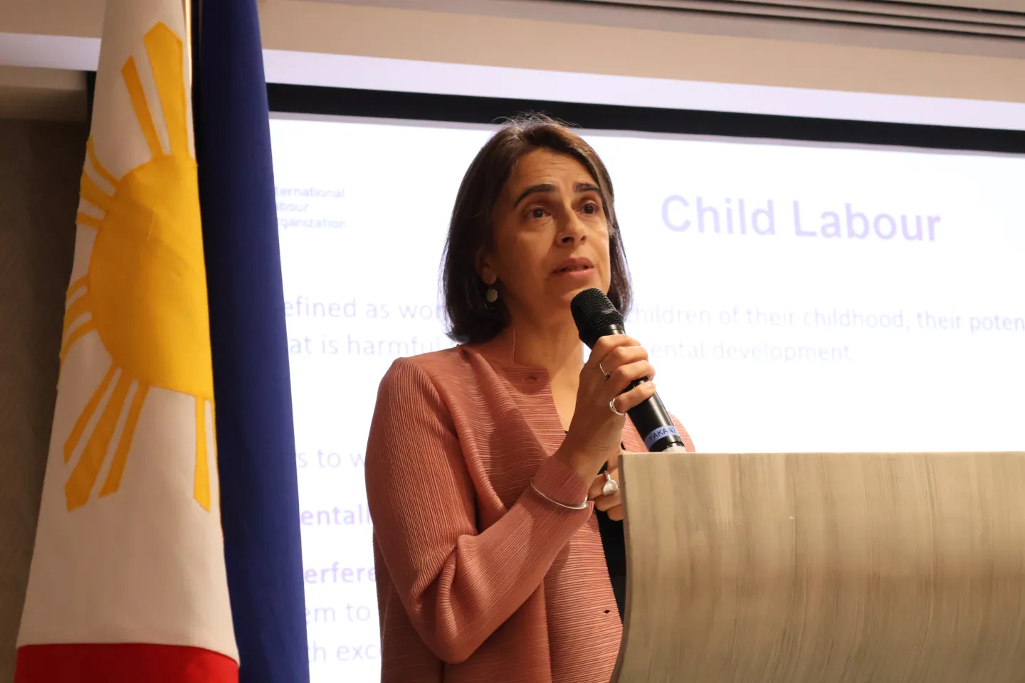 Bharati Pflug ILO Senior Specialist presents a regional overview of child labour..