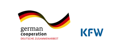 German cooperation and KfW logos