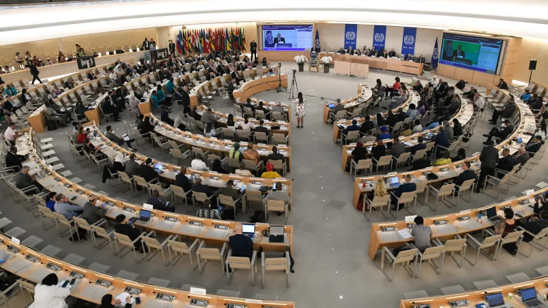 Panoramic view of ILC room during plenary sitting