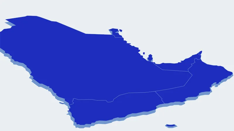 Illustration of GCC countries