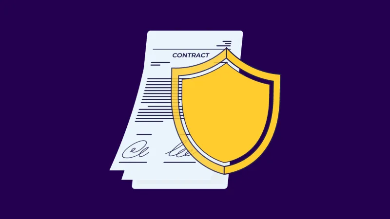 shield guaranteeing the authenticity of a contract