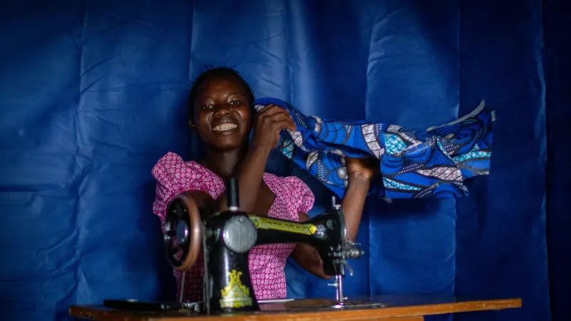 refugee woman in Uganda