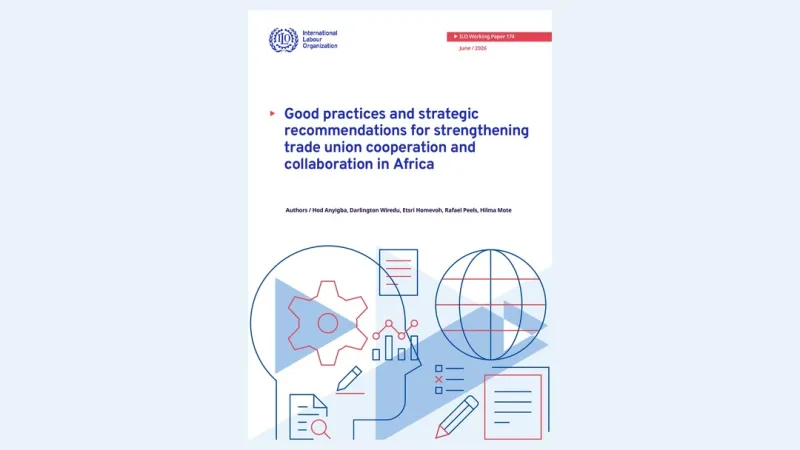 First page of Good practices and strategic recommendations for strengthening trade union cooperation and collaboration in Africa.
