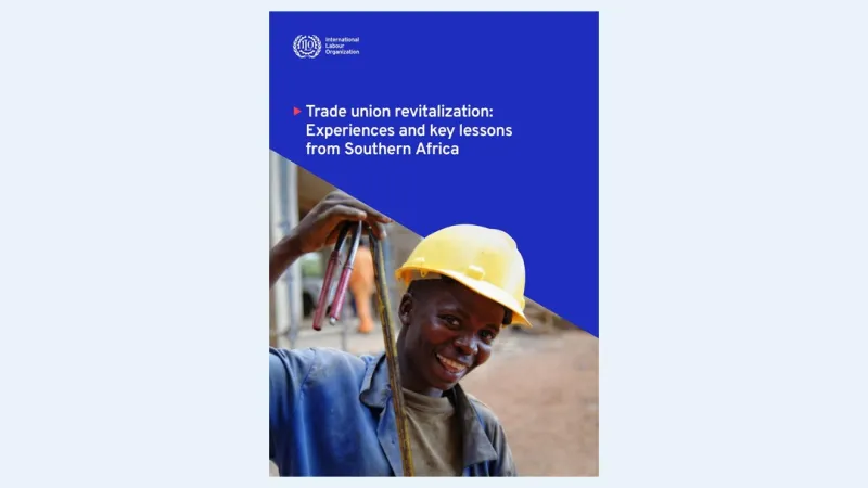 First page of Trade union revitalization: Experiences and key lessons from Southern Africa.